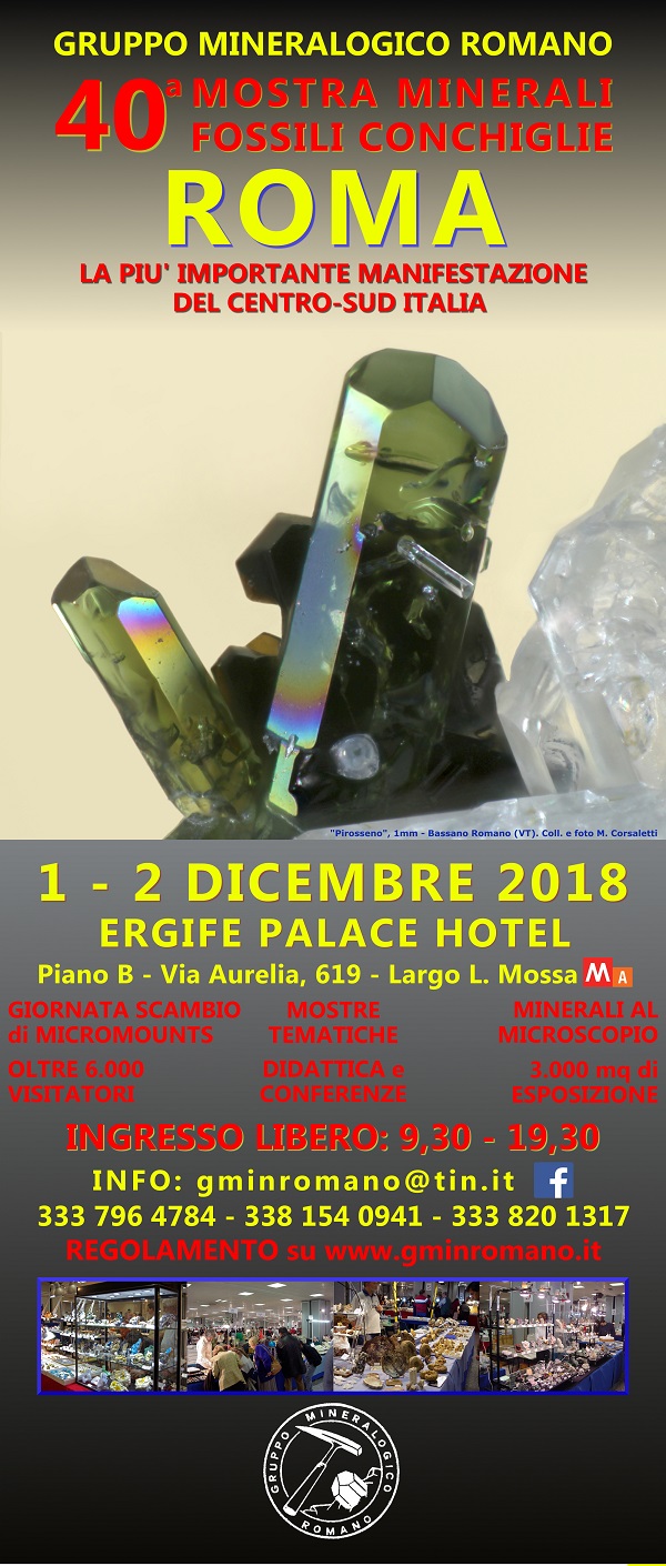 40a MOSTRA DI MINERALI, FOSSILI E CONCHIGLIE